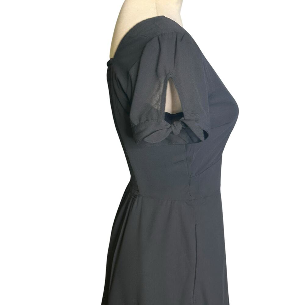 Abercrombie & Fitch black short sleeves A line mini skirt size XXS - Picture 13 of 15